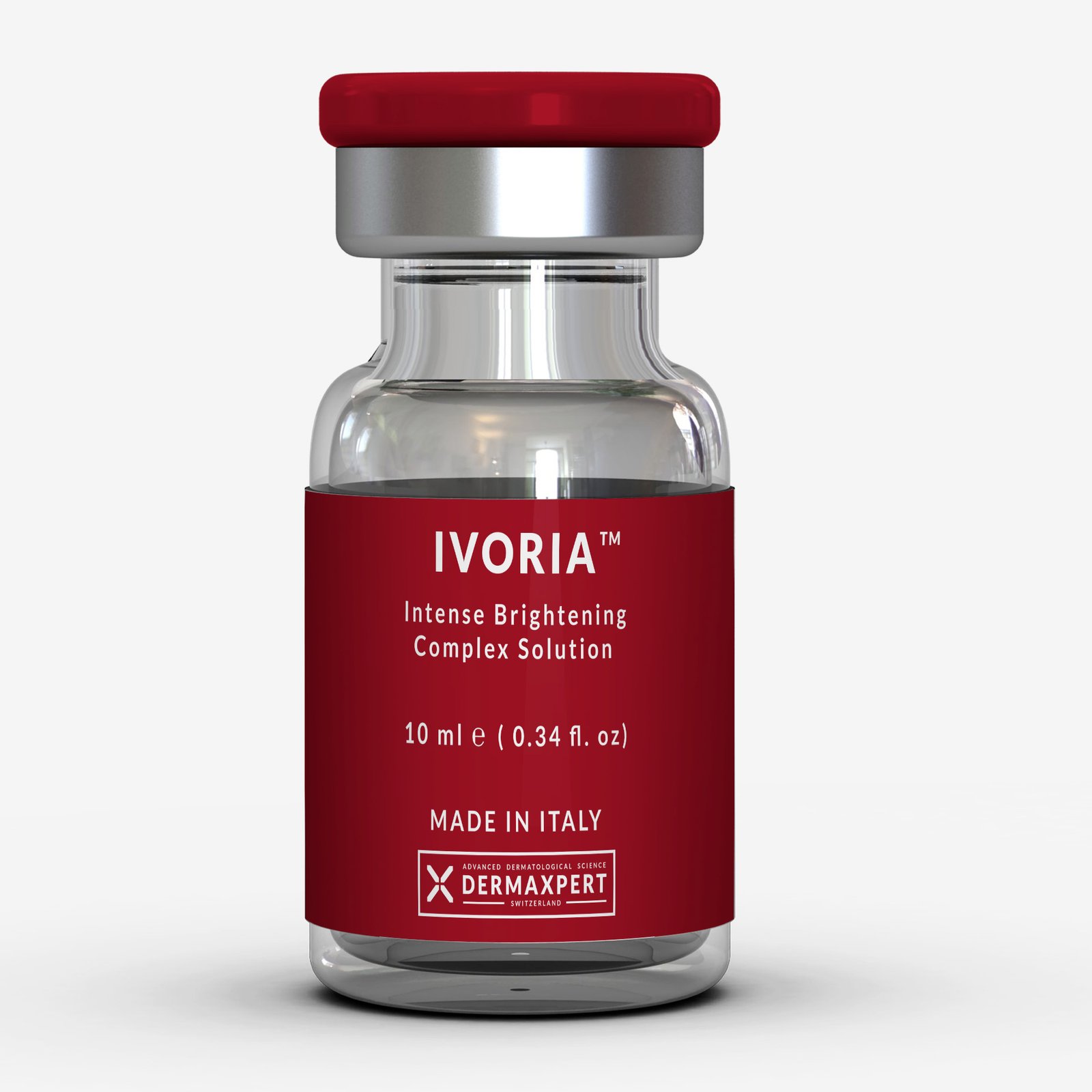 IVORIA skin brightening vial containing Niacinamide and Panthenol
